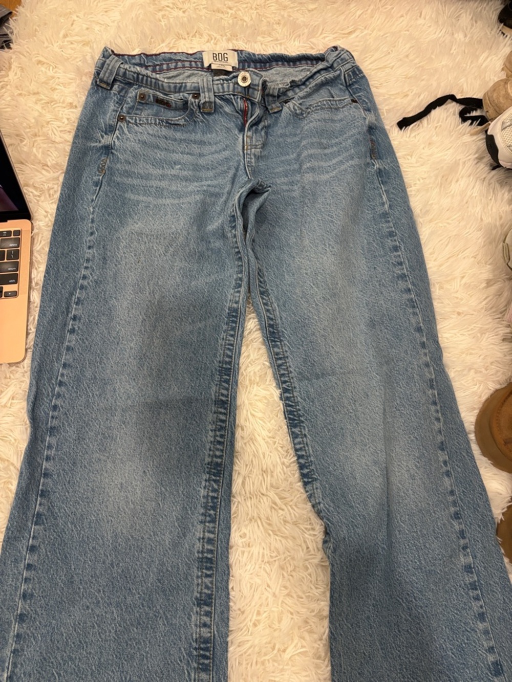 BDG Light Blue Wide-Leg Flare Jeans